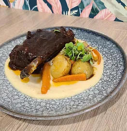 Costilla de Angus glaseada